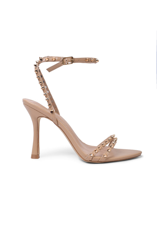 01-5303 Studded High Heel Sandal