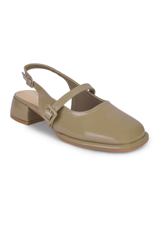 01-5344 Squared toe heel Pumps
