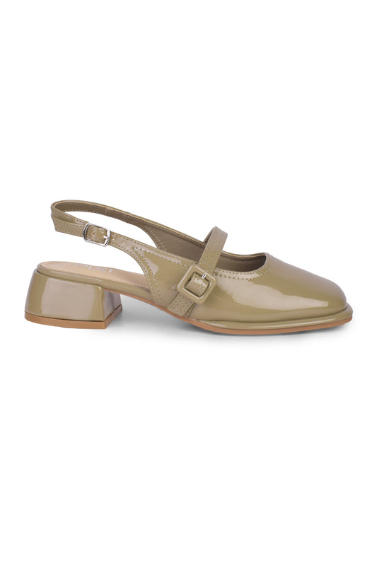 01-5344 Squared toe heel Pumps