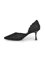01-5391 High Heel Dantelle Pumps